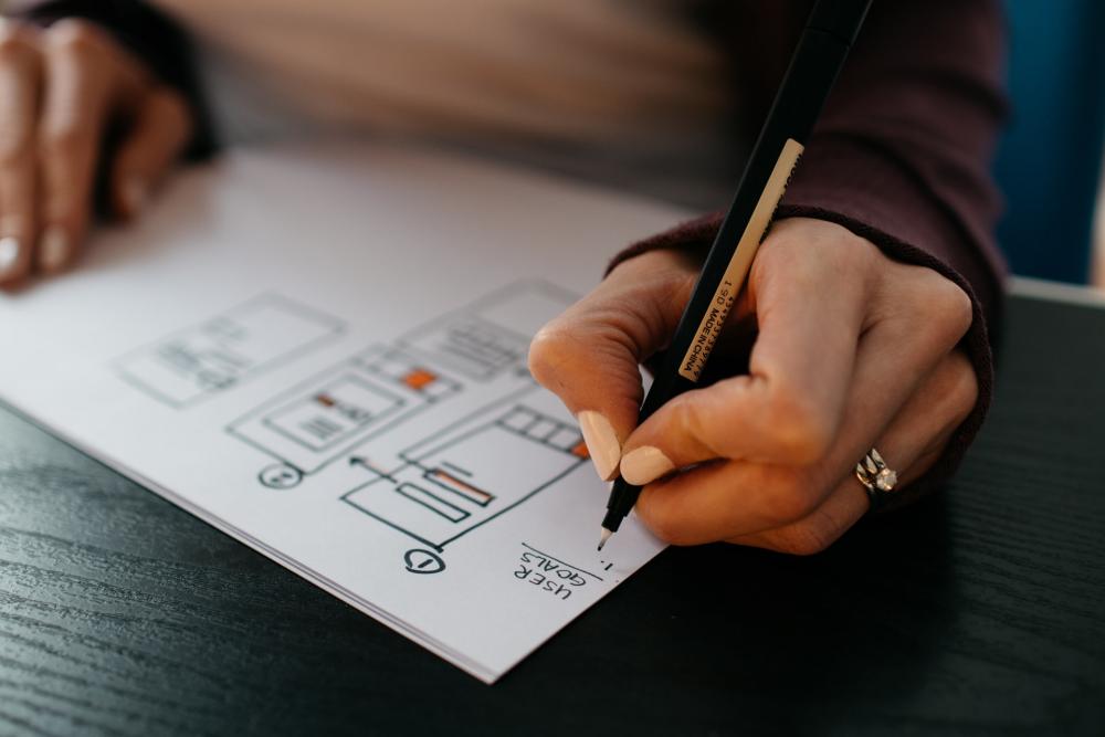 Pessoa a estudar workflow de processos
